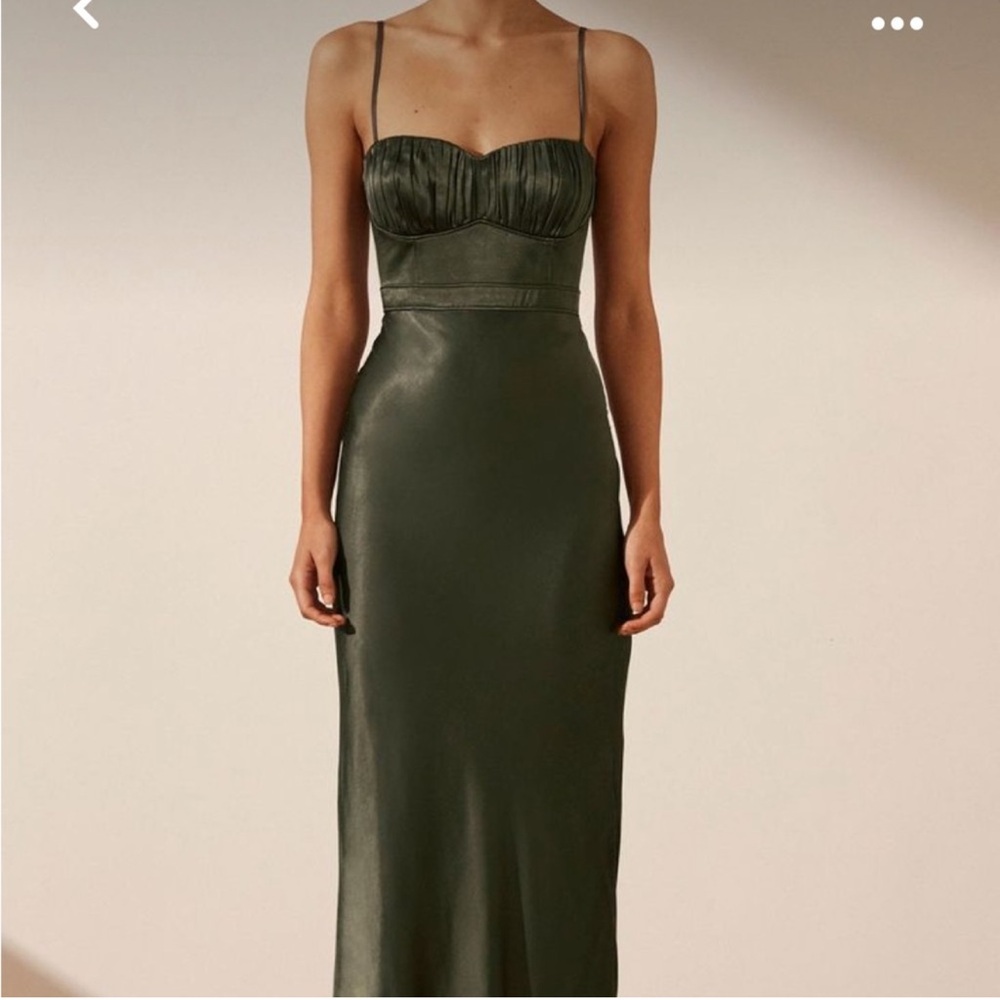 Shona Joy La Lune Corded Maxi Dress - Forest